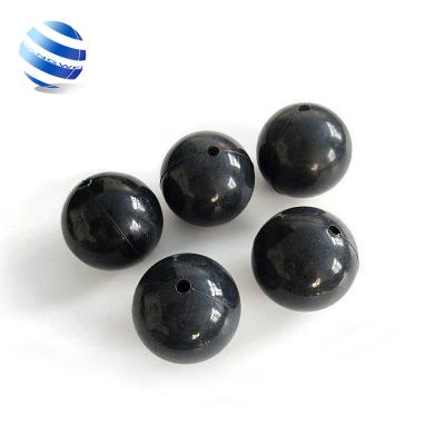 China Eco-friendly/fire-retardant/anti-aging/anti-deformation Small Cavity Hole Solid Silicone Rubber Hard Balls Manufacturer Custom Half With Hole for sale