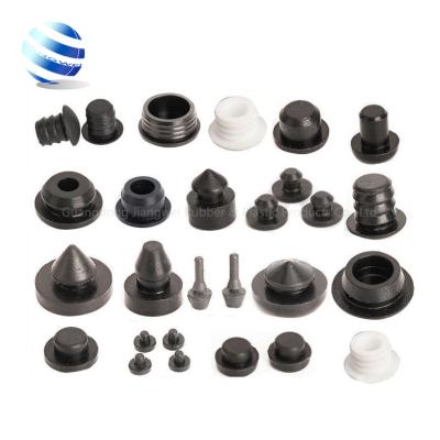 China Waterproof Eco-friendly/Fireproof/Anti-aging/Anti-deformation Custom Round Flexible PU Silicone Rubber EPDM Small Screw Covers Pipe Dust Seal Hole Plug Plug end water for sale