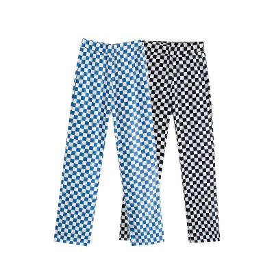 China New Fashion Spring Autumn Adult Trousers Lattice Print High Waist Womens Ladies Casual Pants for sale