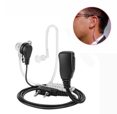 China PTTs In-Ear Earphone MIC Headset Covert Acoustic Ear Hook 2 Pin Tube For Kenwood TYT Baofeng UV-5R BF-888S CB Radio Accessories for sale