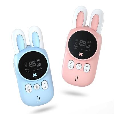 China 2PCS Mini Kids Walkie Talkie Wireless Toy Handheld Transceiver 3KM Chain Interphone Radio Lanyard For Birthd Gift Kids Walkie Talkie for sale