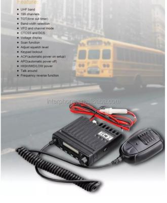 China Taxi Radio, UHF/VHF 15W Vehicle Mouted Radio Ham Transceiver Station For Taxi Engineering Mobile Vehicle for sale