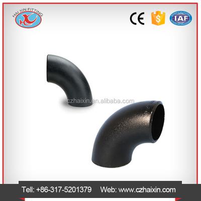 China Carbon steel 45&90D carbon steel elbow, LR and SR&seamless pipe fittings ASME B16.9 A234WPB for sale