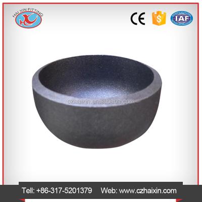 China Carbon Steel Carbon Steel Weld Cap, DST, Black Oil Paint, ASME/ANSI B16.9 for sale