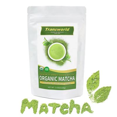 China EU Tea Bags Dropship USDA Certified Organic Ceremonial Grade Matcha for sale