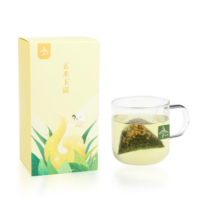 China Premium Loose Tea Genmaicha Green Tea Bags Packing Organic Brown Rice Green Tea for sale