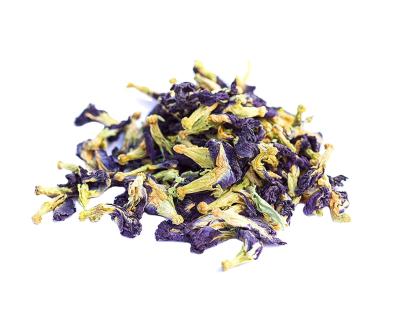 China Powder Premium Organic Dried Blue Butterfly Pea Flower Herbal Tea Die Dou Hua For Blue Matcha Powder for sale