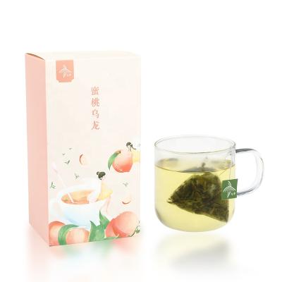 China Free Shipping Herbal Sealing Nylon Tea Bags OEM Triangle Oolong Peach Tea Bags For Mixed Kinds Fruit Detox Beauty Drink for sale