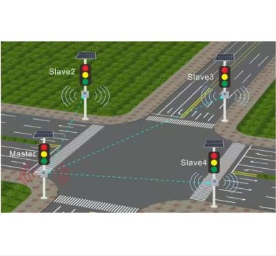 China Traffic Safety Led Solar Powered Warning Lights Traffic Lights Light System for sale