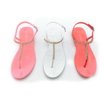 China Summer Anti-skid Thong Sandals Women Ladies Shoes High Quality Flat Causal Flat Sandal Shoes Anti-skid Flip Flops for sale