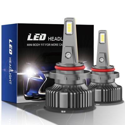 China BEST Mini Thin Auto Parts 45W 3500LM 6500K 9005 Beam Aviation Aluminum H11 Car Headlight 2022 High Low LED Bulb for sale