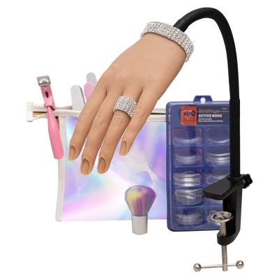 China TGONE Practice RealisticNail Training Practice Hand Model Fake Hand Nail Silicone Practice Hand for sale