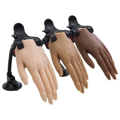 China Top Selling Silicone Fake Hand Model Nail Silicone Practice Hand for sale