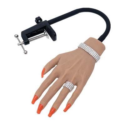 China Selling Practice Silicone Fake Hand Model Nail Silicone Practice Hand for sale