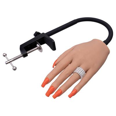 China Silicone Fake Training Hand Model Nail Silicone Practice Hand for sale