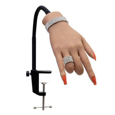 China Selling Practice Silicone Fake Hand Model Silicone Nail Practice Hand for sale