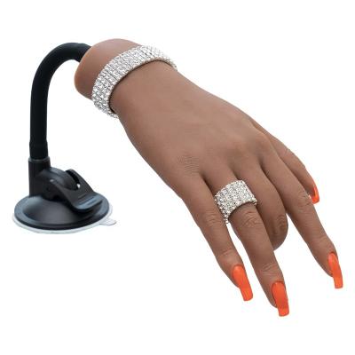 China Selling Practice Silicone Fake Hand Model Nail Silicone Practice Hand for sale