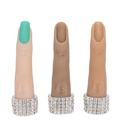 China Nail Training Hand Practice Model Fake Hand Nail Silicone Practice Hand for sale