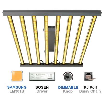 China Knob dimming spider 600w hydroponic grow lamp best W watt led kit to grow light bar to replace hps bulb for sale