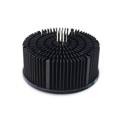 China AL1070 Custom COB LED Round Pin Fin Heatsink Manufacturers Cold Forge Aluminum Heatsink For LED for sale