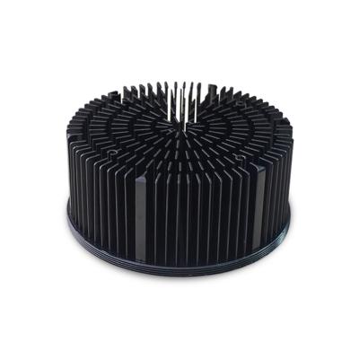 China 50mm aluminum diy 58mm 140mm led fin heatsink 20w 50 watt 200w led high power bay heatsink for led bulbs for sale