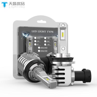 China Hot selling 6063 aluminum led automotive headlights h11b bulb led light for bike and car all in one design 48w 7200lm for sale