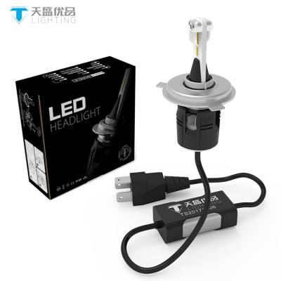 China 6063 aviation aluminum and red copper tube high power auto led headlampreplace xenon hid 60w 8400lm top quality auto led light h7 kit for sale