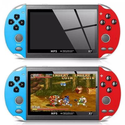 China 4.3 Inch HD Video Game Console MP5 New Retro Games Retro Classic Game Mini Handheld Classic 8G Big Screen Portable Dual-rocker X7 Game for sale