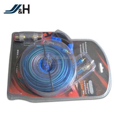 China High Quality Car Audio System 4GA Amp Amplifier Fused Wire Wiring Auto Kits 4GA Amplifier Wire Kits for sale