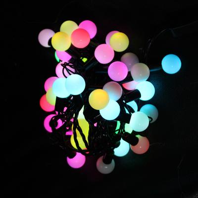 China Party/Festival/Christmas/Wedding/Bar 5M 50 Round Ball 110V USA Plug 1.8cm Colorful Christmas LED Outdoor String Changing Fairy Lights for sale