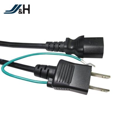 China Home Appliance Japan Marketing 3A 7A 125V Japanese Mains Cord With 2Pins Plug for sale