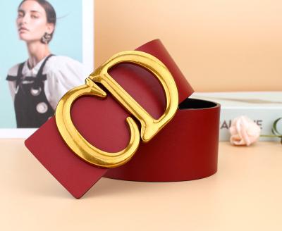 China Fashion.Casual 2022 brand slide buckle fashion belt cowhide belt unisex men and women belt custom made logo-329 for sale