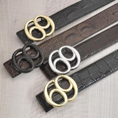 China Fashion.Casual 2022 brand slide buckle fashion belt cowhide belt unisex men and women belt custom made logo-342 for sale