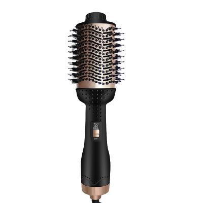 China Ionic Three-in-one Hair Dryer Comb Hot and Cold Air Curling Iron Dual Use Hair Straightening Comb Anti-scalding Straight Curling Dryer for sale