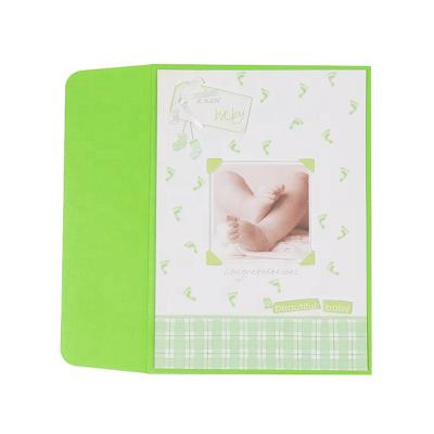 China North America Beautiful Baby's Feet Handmade Cards, New 3D Baby Greeting Card with Best Wishes for sale