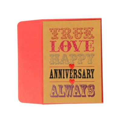 China North America True Love Happy Birthday Always Cards, Love Forever Handmade Greeting Cards for sale