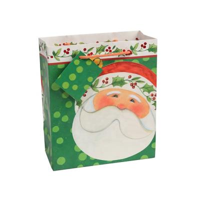 China Hotsales Recyclable Happy Holiday Paper Bag, Christmas Santa Gift Bags Funny From China Suppliers for sale