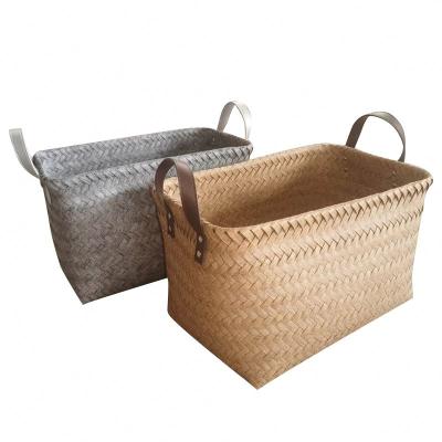 China 2019 Eco-friendly New Design Organize Empty Storage Gift Wicker Rattan Basket for sale