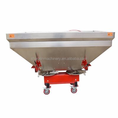 China PTO Driven Tractor Disc Double 1000 Kg Fertilizer Spreader For Salt for sale