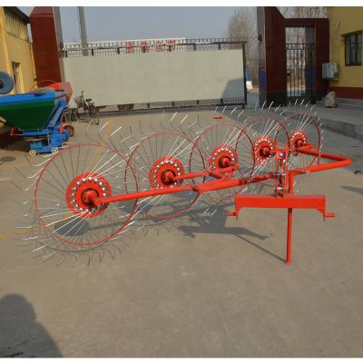 China Gathering Grass After Cutting New Design 3 Wheel Agricultural Tractor Hay Rake 4 5 Wheel Rake for sale