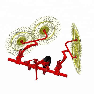 China High Efficiency Tractor Trailed Wheel Hay Rake Factory Supply Disc Rake for sale