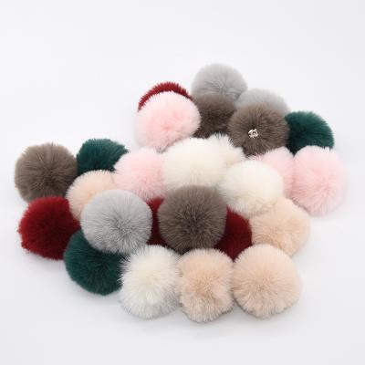 China Soft Hand Feeling/High Quality Fluffy Faux Fur Ball 6cm Fur Pompoms Accessoris Fur Pom Poms 8cm Fake Fur Ball for sale