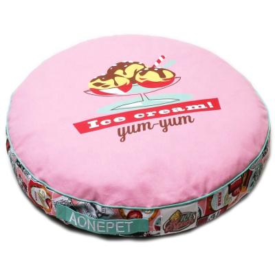 China Wholesale Travel Christmas Gifts Pet Dog Cat Bed Round Padded Pillow Mat Soft Comfortable Bed Supplies for sale