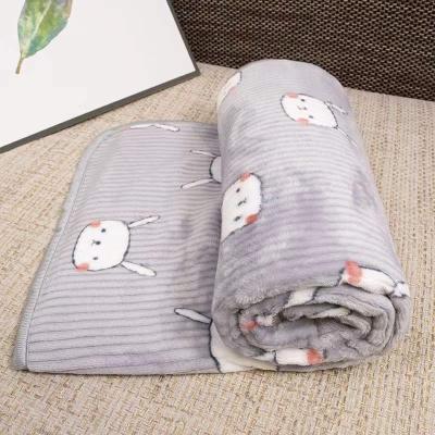 China Cat Dog Blanket Coral Fleece Warm and Comfortable Double-Layer Flannel Soft Plush Pet Sleeping Blankets for sale