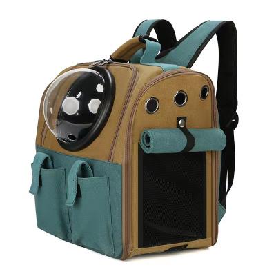 China Viable Adjustable Breathable Pet Carrier Portable Large Capacity Outing Backpack for Cat and Small Dog for sale