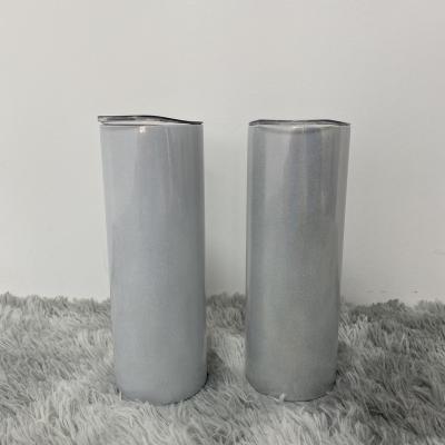 China Viable Double Walled Tall Lean Slim Travel Tumbler With Splash Proof Lid And Metal Absolutely 304 Stainless Steel Flicker Straight for sale