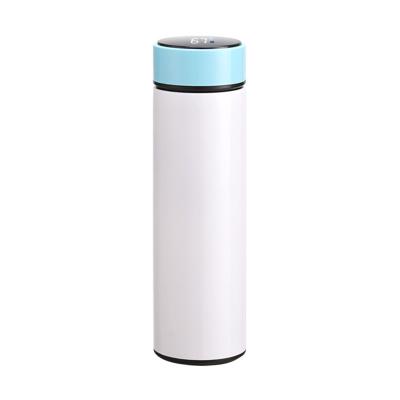 China 12oz 350ml 17oz 500ml Disposable Smart Skinny White Sublimation Tumbler Thermos Mug Digital Smart Thermos for sale