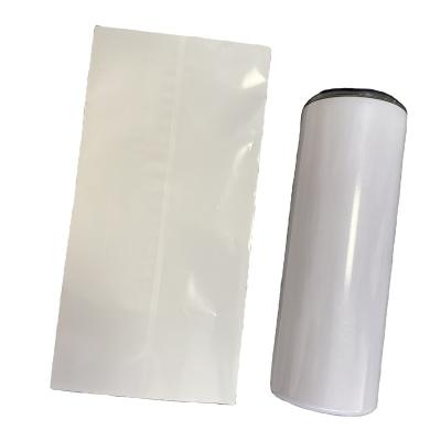 China Gift & Heat Transfer Craft Customized Sleeve For Sublimation Into Convection Oven 20 oz Tumbler Template Sublimation Shrink White Lean Wrap for sale