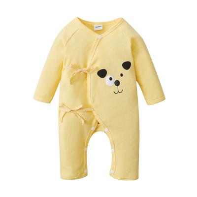 China Custom Newborn Daily Wear Baby Clothes Long Sleeves 100%Organic Cotton Baby Clothes Unisex Toddler Pajamas for sale