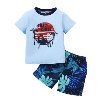 China Factory Cheap Baby Clothes Summer Soft High Quality Collection Clothes For 1 Year Old Baby Boy 2 Piece Baby Boys 2 Piece Set for sale